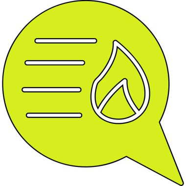 Sohbet simgesi vektör illüstrasyonu