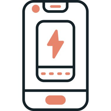 cep telefonu simgesi. vektör illüstrasyonu