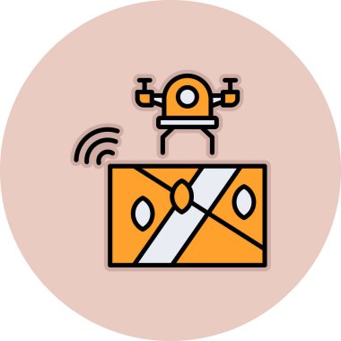 İHA. Web simgesi basit illüstrasyon