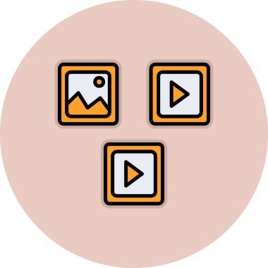 ortam simgesi vektör illüstrasyonu