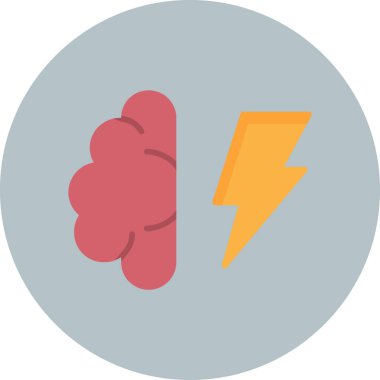 Beyin fırtınası web simgesi, vektör illüstrasyonu