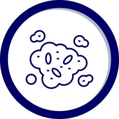 Beyin. Web simgesi basit illüstrasyon