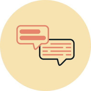 konuşma kabarcığı vektör çizimi