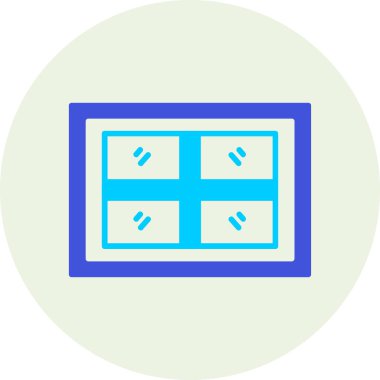 Pencere. Web simgesi basit illüstrasyon