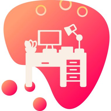 Vektör illüstrasyonu, bilgisayar monitörünün arkaplanı, beynin bir resmi..