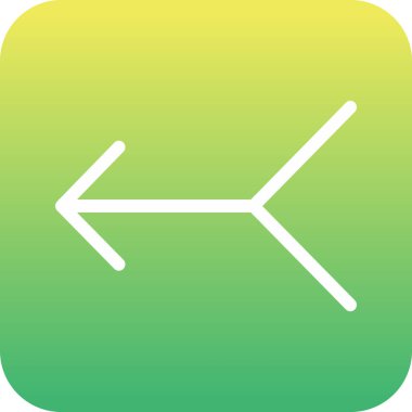 Arkaplan grubunda ok simgesi izole edildi