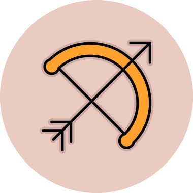 ok simgesi, basit vektör illüstrasyonu