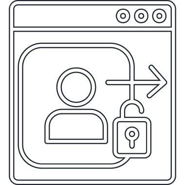 güvenli simge vektör illüstrasyonu