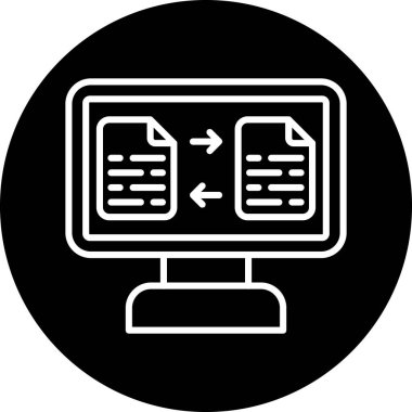 Dosya. Web simgesi basit illüstrasyon