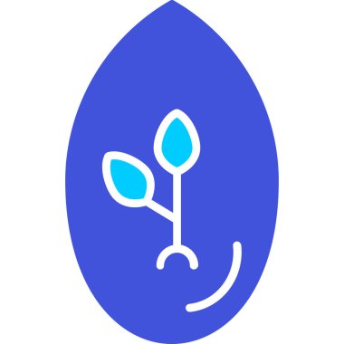 Yaprak ikonu vektör illüstrasyonu