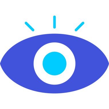 Göz Ağı simgesi, vektör illüstrasyonu