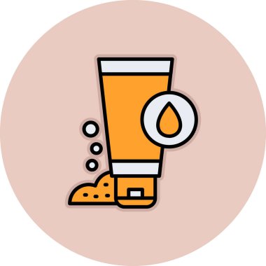 Yüz Temizleyici web simgesi, vektör illüstrasyonu