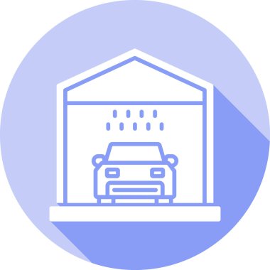 Araba simgesinin vektör illüstrasyonu