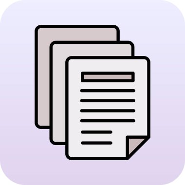 Kağıt belge ve ataç simgesi beyaz arkaplanda izole edildi. dosya simgesi. İşlem listesi simgesi. İş konsepti. düz dizayn. vektör illüstrasyonu