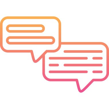 Konuşma baloncukları ikon vektör çizimi