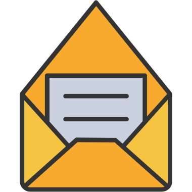 Zarf. Web simgesi basit tasarım