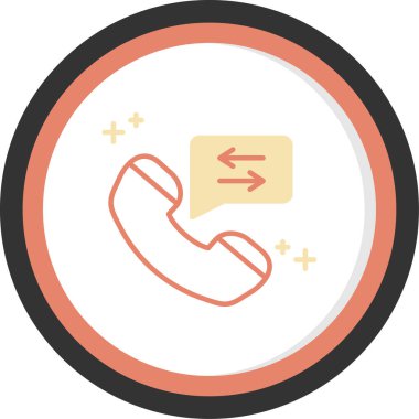 Telefon simgesi vektör illüstrasyonu