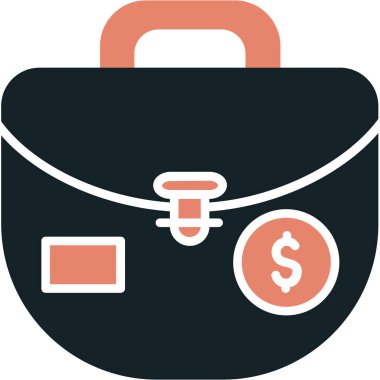 çanta çanta çanta simgesi doldurulmuş taslak biçimi