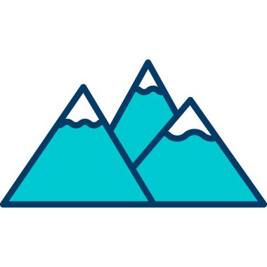 dağ ikonu vektör illüstrasyonu