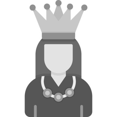 kral kraliçe vektör simgesi