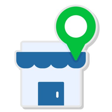 Harita yeri. Web simgesi