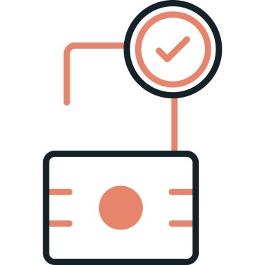 Kredi kartı vektör simgesi modern basit illüstrasyon