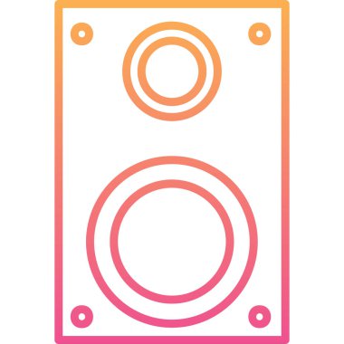 hoparlör vektör illüstrasyonu