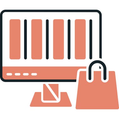 Alışveriş sepeti. Basit resimleme