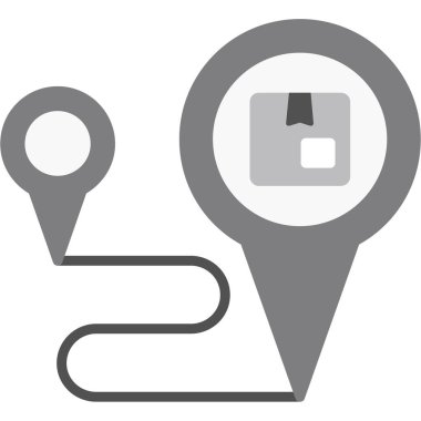 konum belirleyici harita simgesi doldurulmuş dış hat biçimi