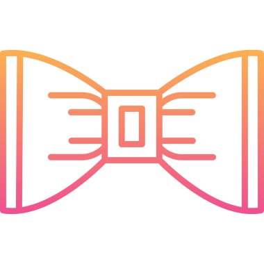 kravat simgesi vektör illüstrasyonu