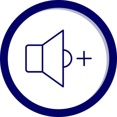 Sesi aç. Web simgesi vektör illüstrasyonu