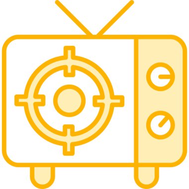 Televizyon vektör simgesi