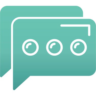 Sohbet simgesi, vektör çizimi