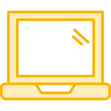 ekran vektör resimli dizüstü bilgisayar