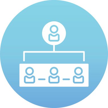 hiyerarşi. Web simgesi basit illüstrasyon