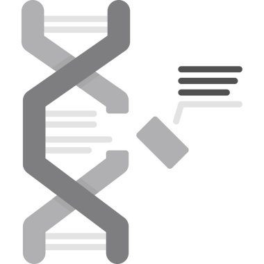 DNA genetik DNA simgesi doldurulmuş ana hatlar biçiminde