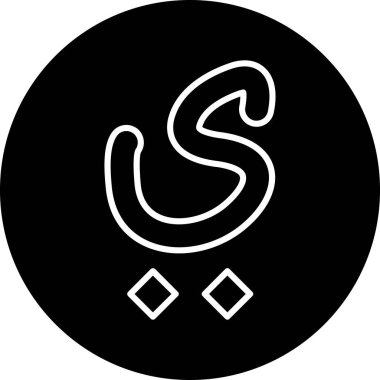 Modern b 'nin vektör illüstrasyonu eksik simgesi