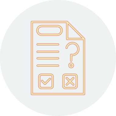 Kontrol listesi simgesi vektör illüstrasyonu