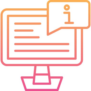 Bilgisayar. Web simgesi vektör illüstrasyonu