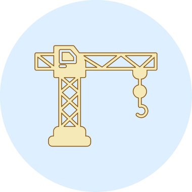 Vinç simgesi vektör illüstrasyonu