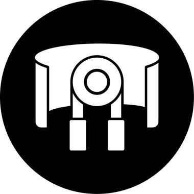 araba servisi simgesi, basit illüstrasyon