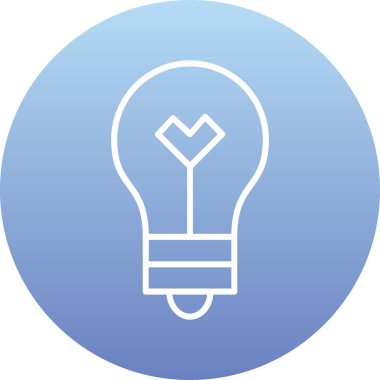 Ampul simgesinin vektör illüstrasyonu