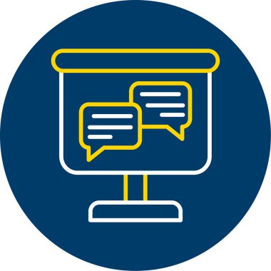 konuşma simgesi vektör illüstrasyonu