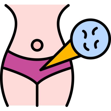 Kadın vücudu fırça, illüstrasyon, beyaz arka planda vektör.