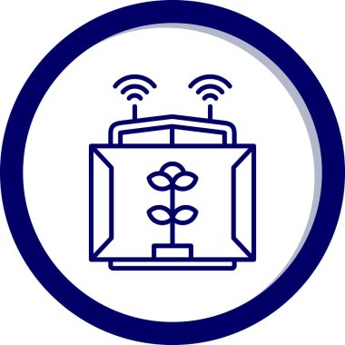 Kablosuz. Web simgesi basit illüstrasyon