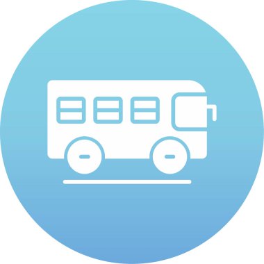 Benzersiz bus vektör simgesi