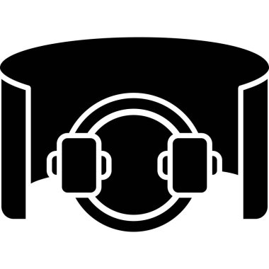 Kulaklık. Web simgesi basit tasarım