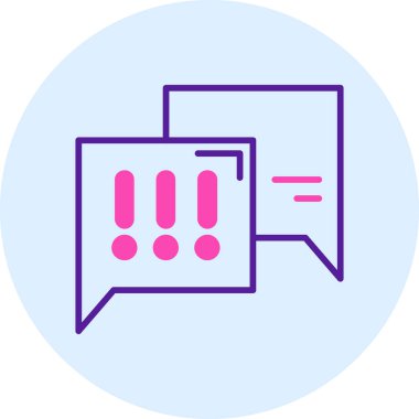 Konuşma yap. Web simgesi basit illüstrasyon