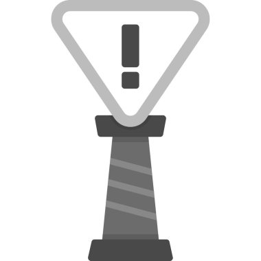 Alarm uyarı simgesi düz biçimli