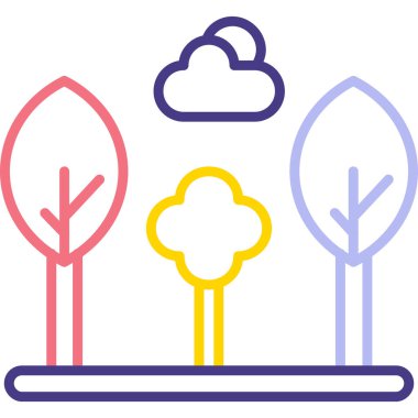 Benzersiz hava ikonu vektör illüstrasyonu